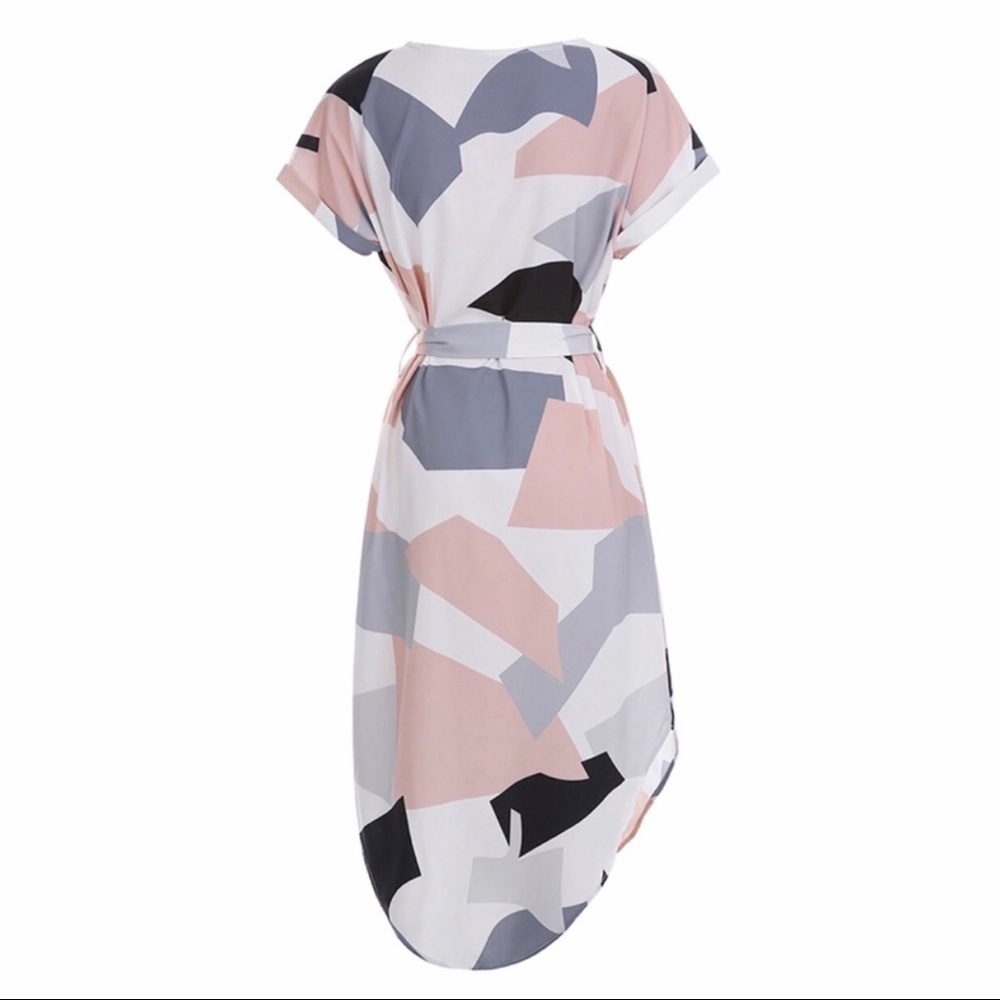 RESTOCKED▪️Chic Geometric Print Pencil Dress - Picture 2 of 8